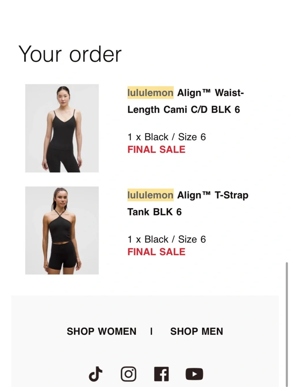 lululemon athletica Align T-Strap Tank